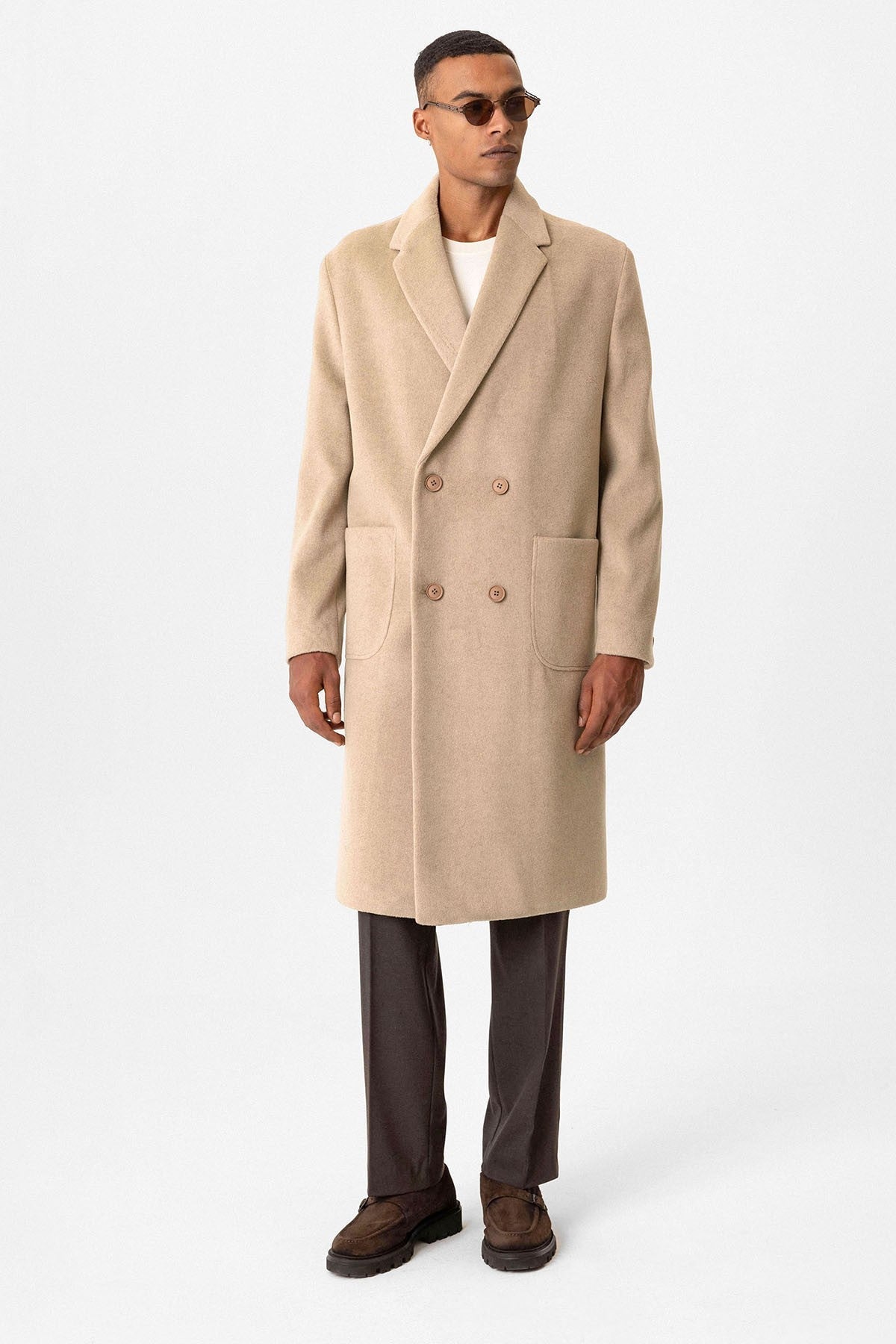 Antioch Textured Double-Breasted Men's Coat