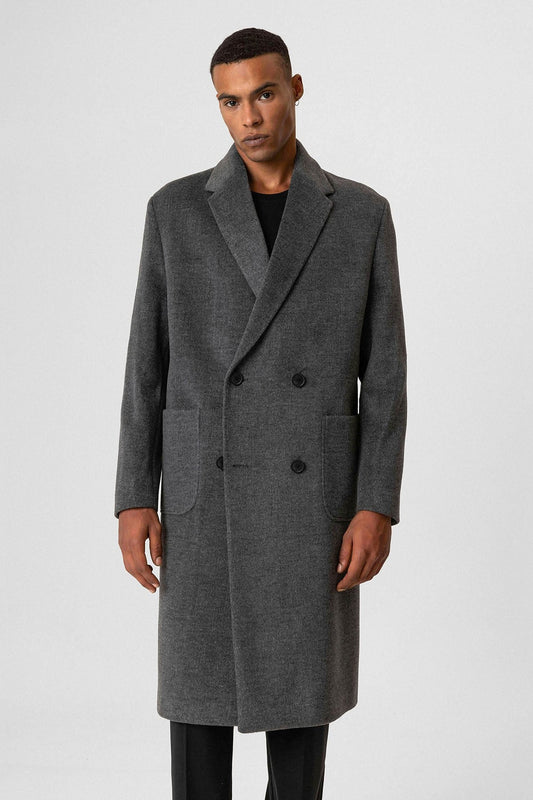 Antioch Textured Double-Breasted Men's Coat