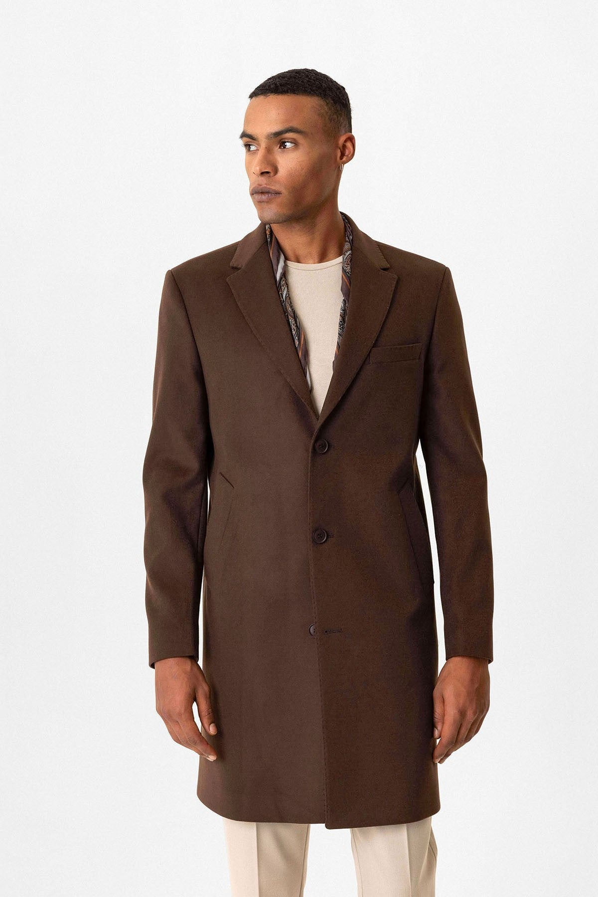 Antioch Slim-Fit Jacket-Collar Men's Coat
