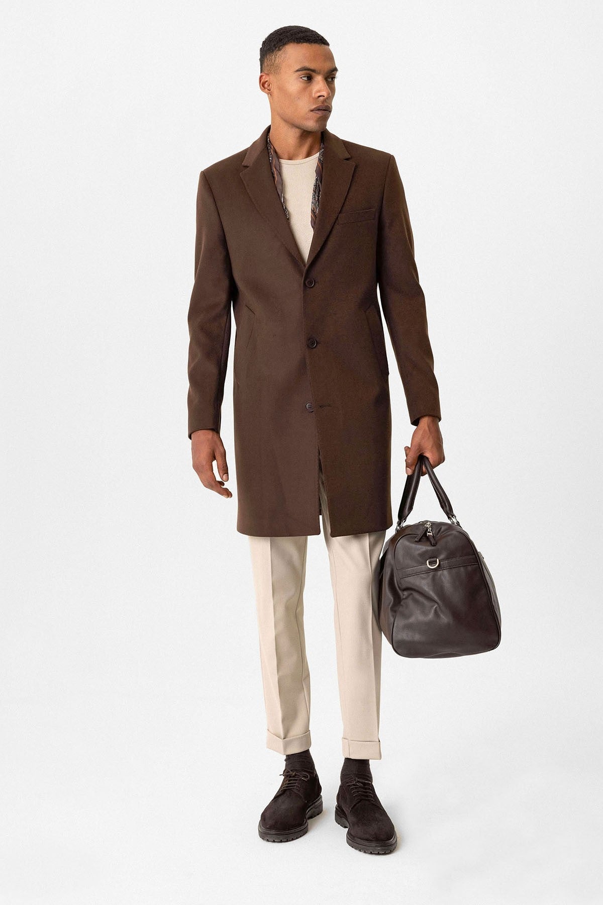 Antioch Slim-Fit Jacket-Collar Men's Coat