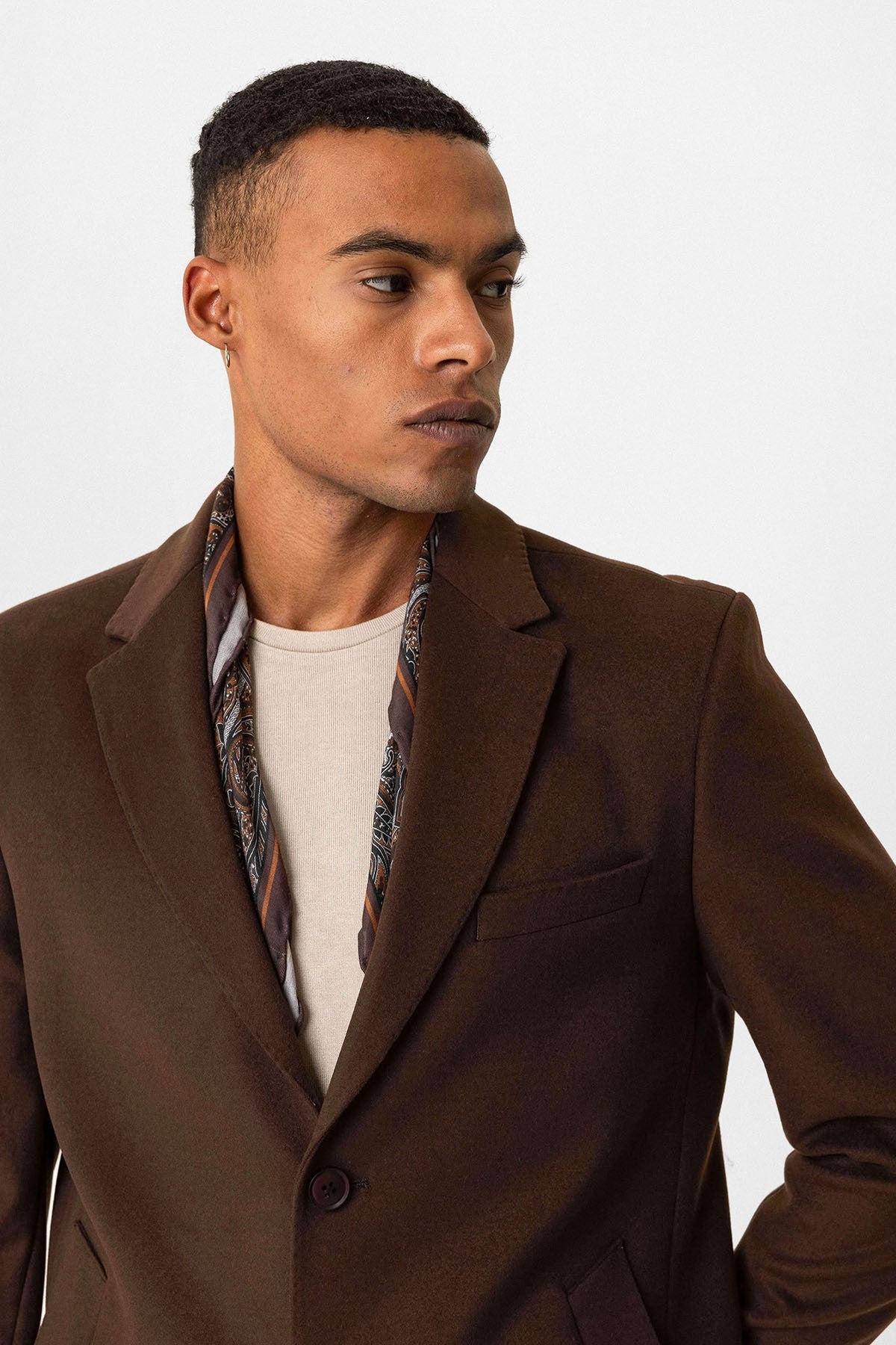 Antioch Slim-Fit Jacket-Collar Men's Coat