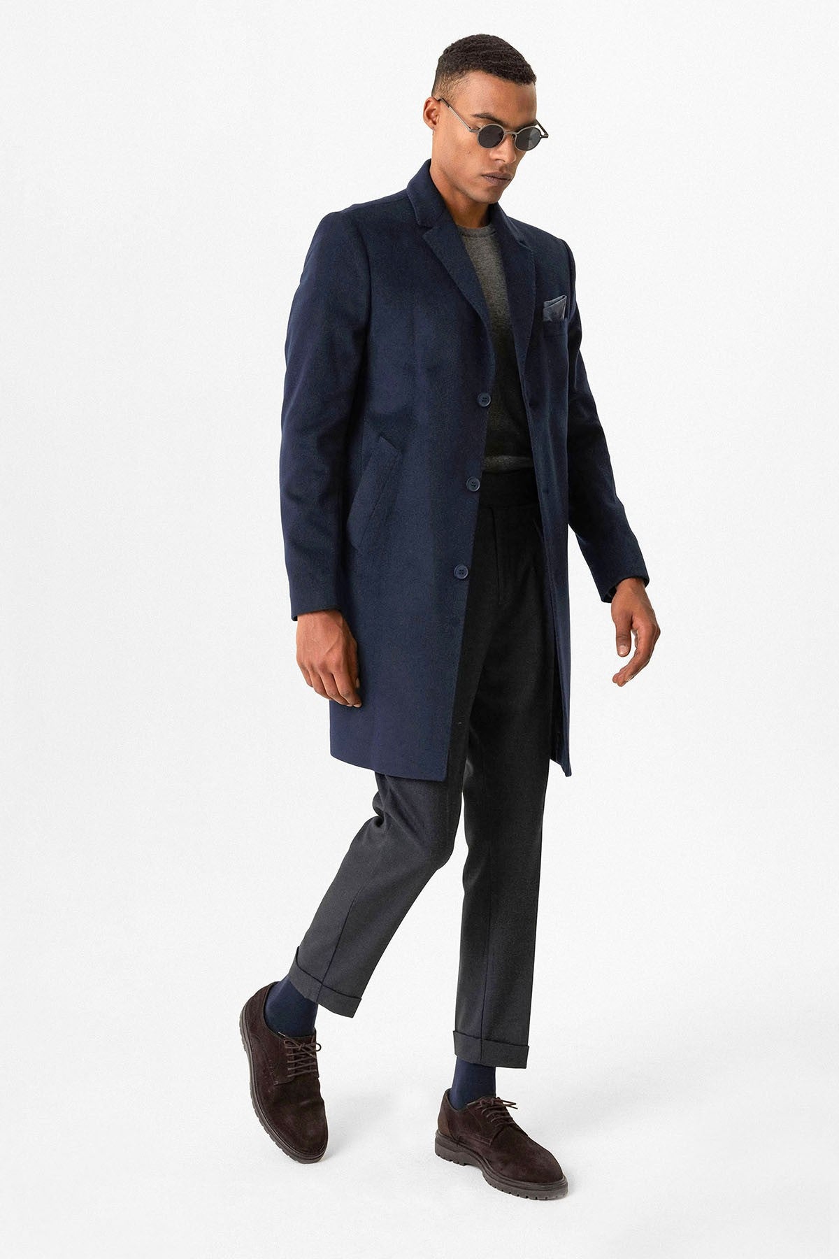 Antioch Slim-Fit Jacket-Collar Men's Coat