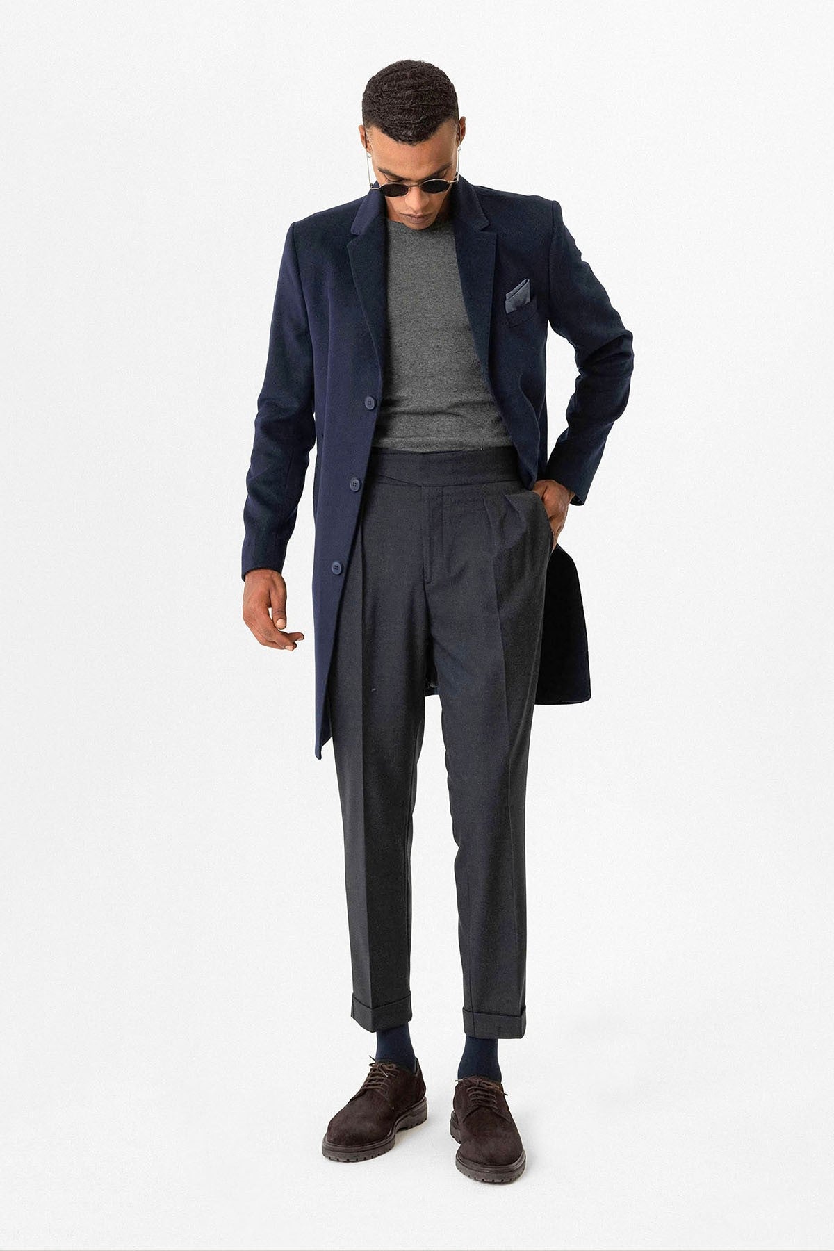 Antioch Slim-Fit Jacket-Collar Men's Coat