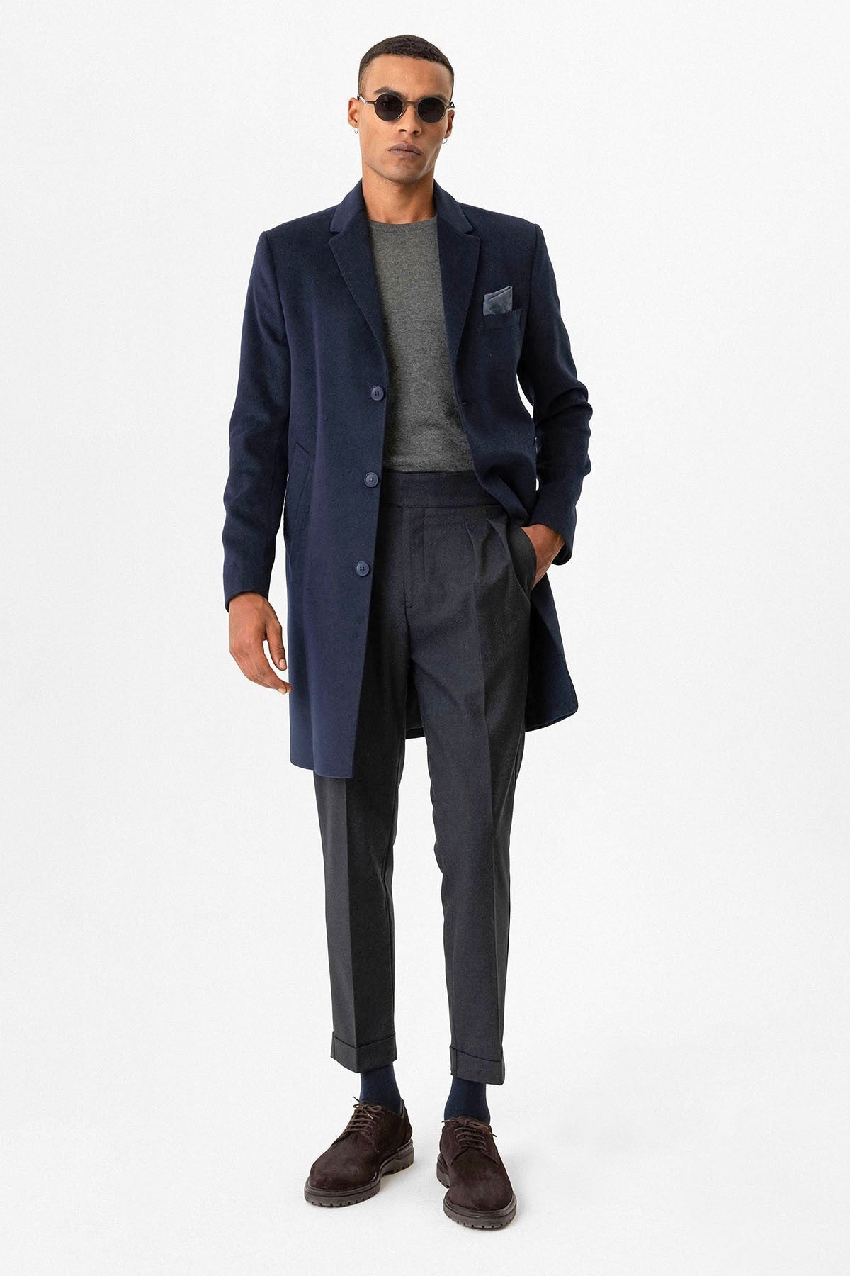Antioch Slim-Fit Jacket-Collar Men's Coat