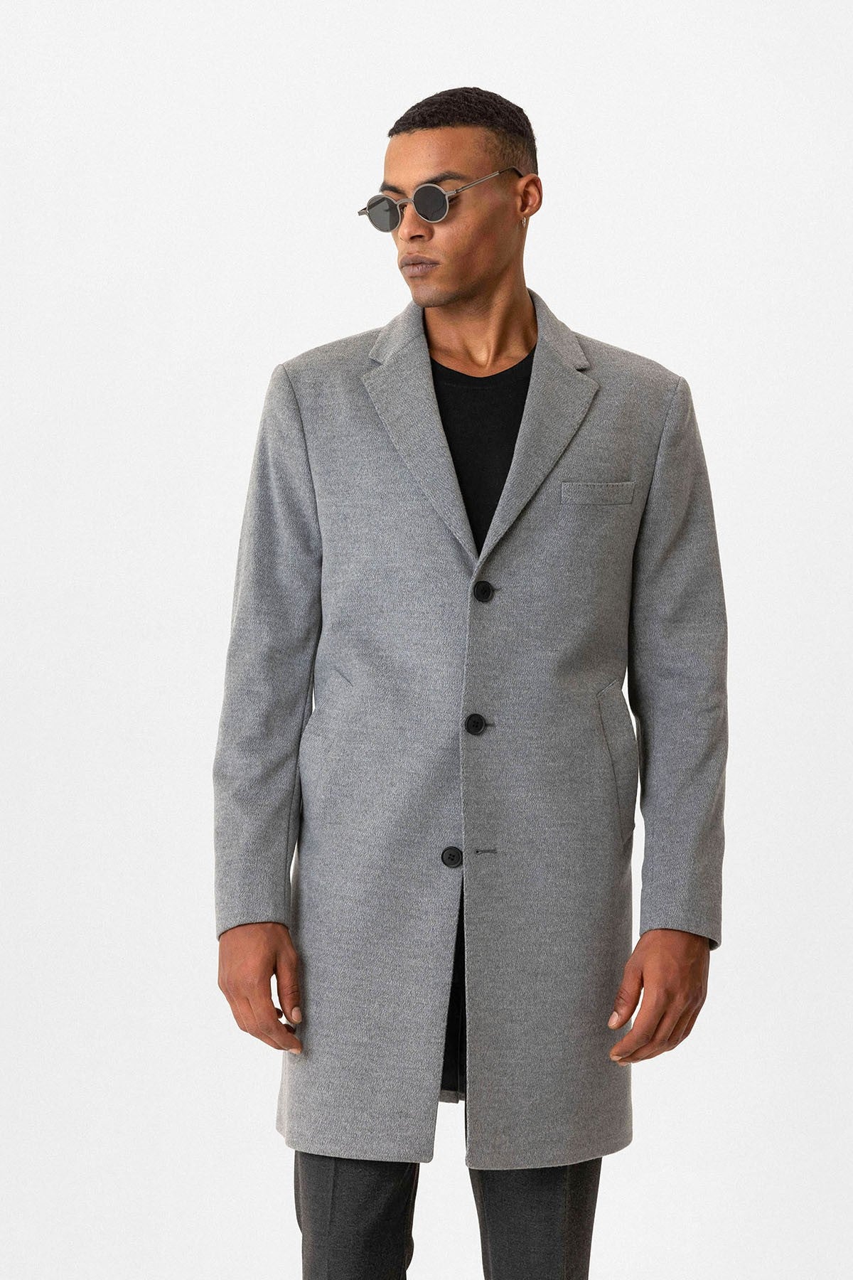 Antioch Slim-Fit Jacket-Collar Men's Coat