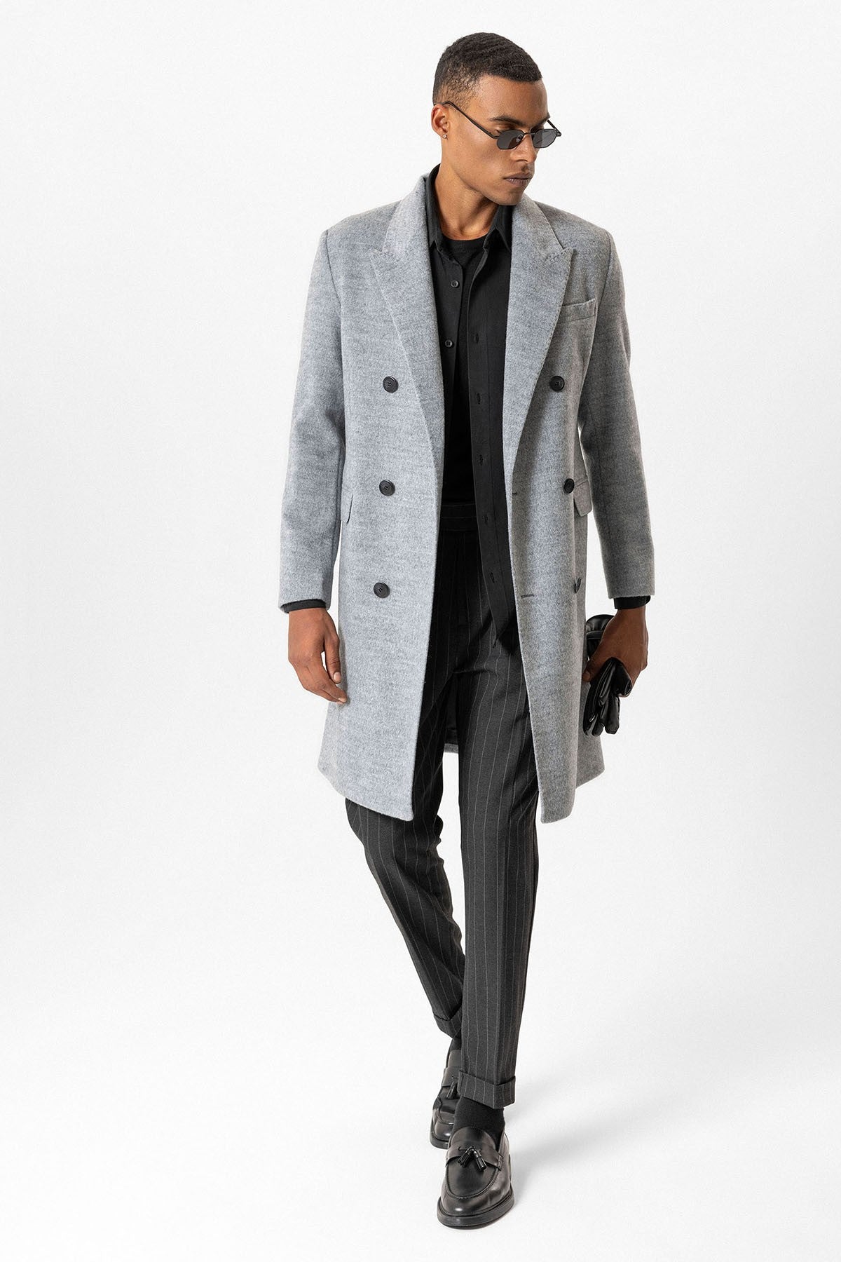 Antioch Wool-Blend Double-Breasted Men's Coat