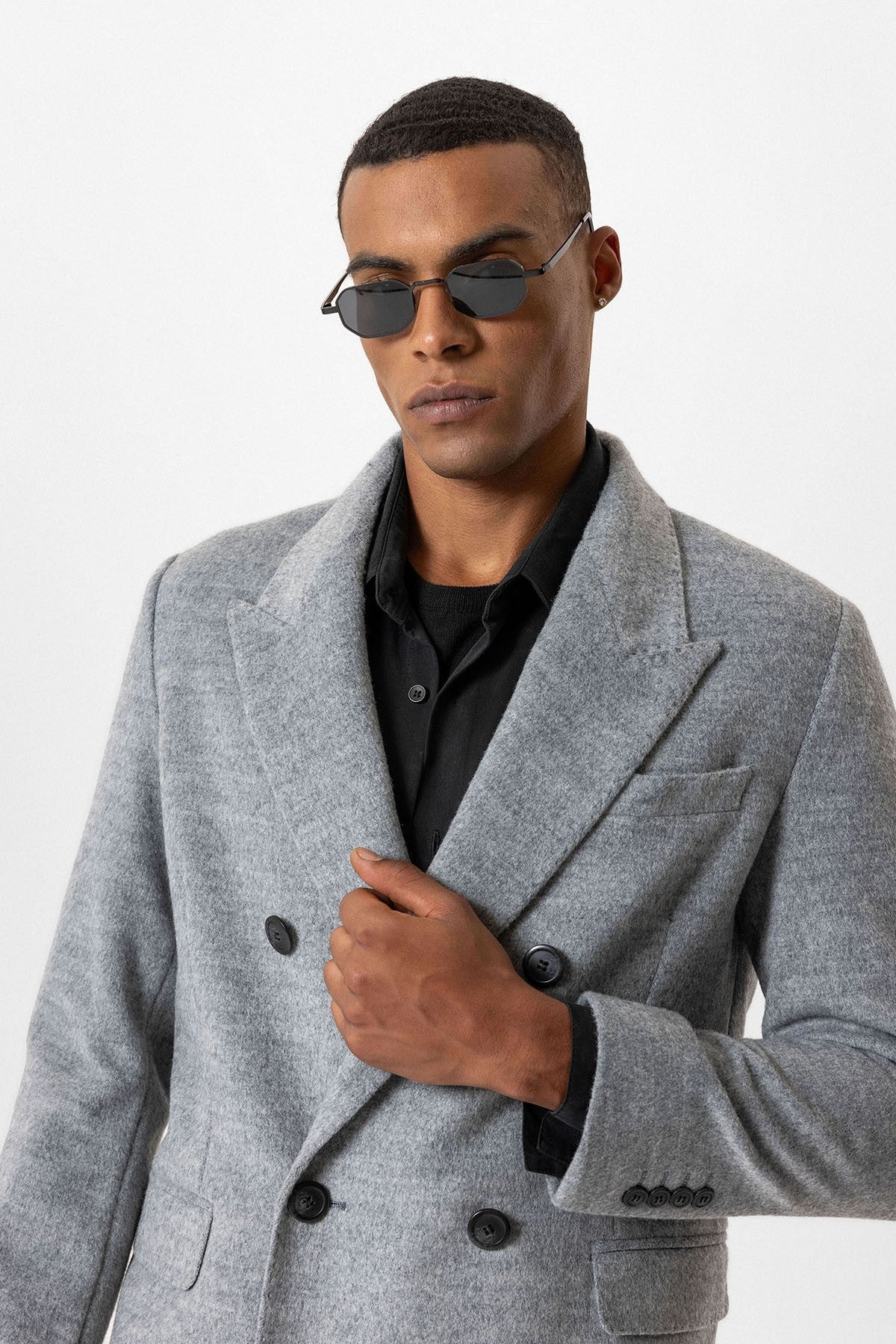 Antioch Wool-Blend Double-Breasted Men's Coat