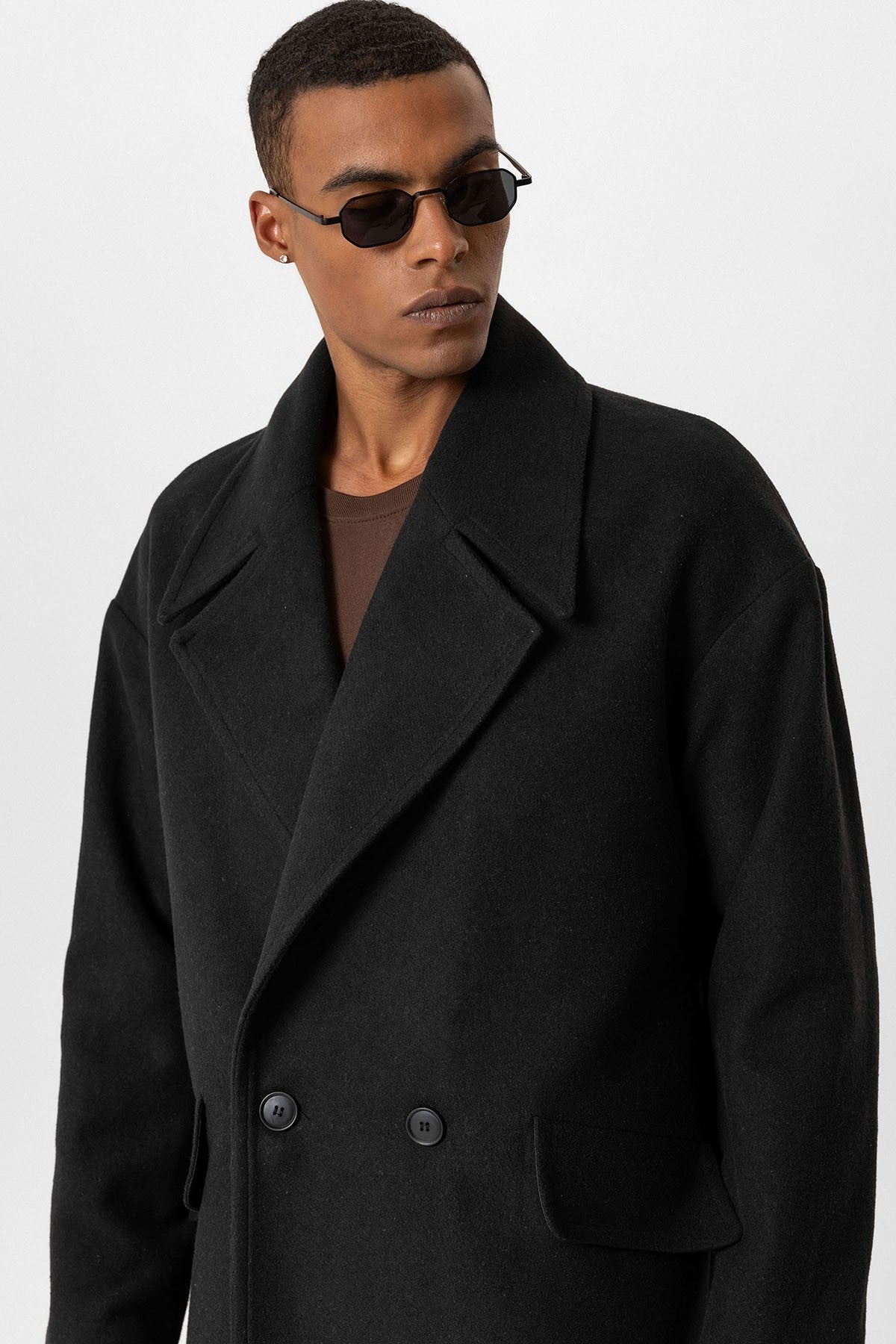 Antioch Men's Wool-Blend Double-Breasted Coat
