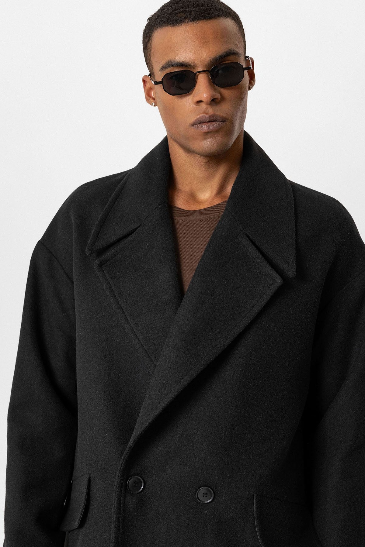 Antioch Men's Wool-Blend Double-Breasted Coat