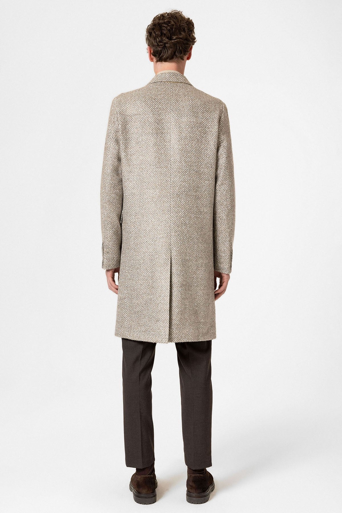Antioch Men's Herringbone-Patterned Coat