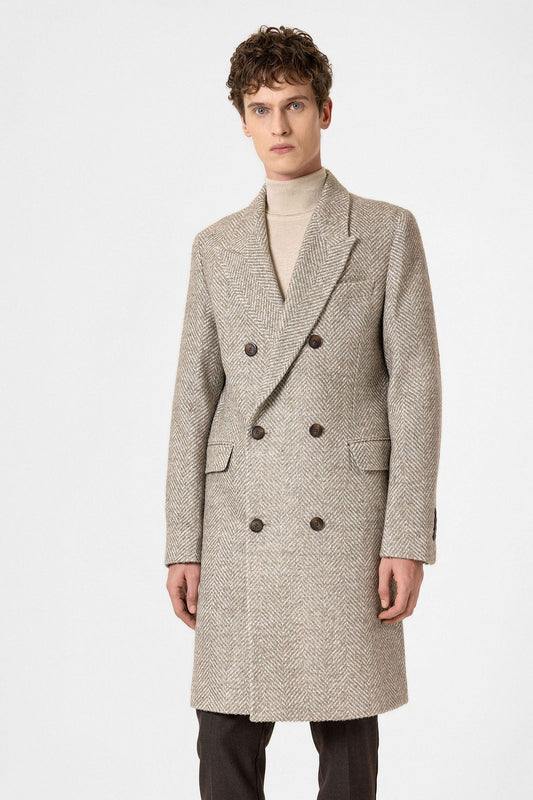 Antioch Men's Herringbone-Patterned Coat
