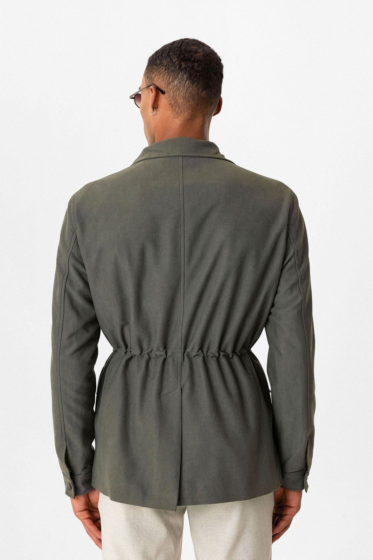 Antioch Men's Jacket with Hidden Button Details