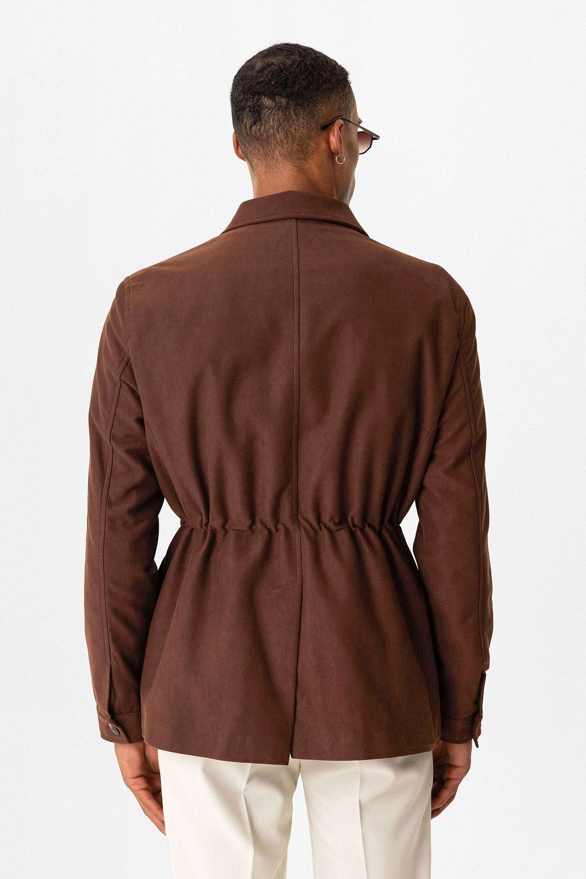 Antioch Men's Jacket with Hidden Button Details