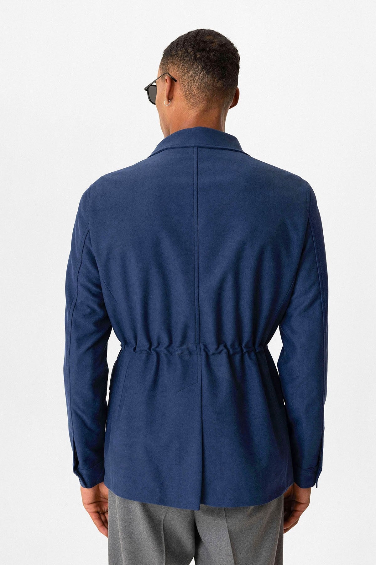 Antioch Men's Jacket with Hidden Button Details