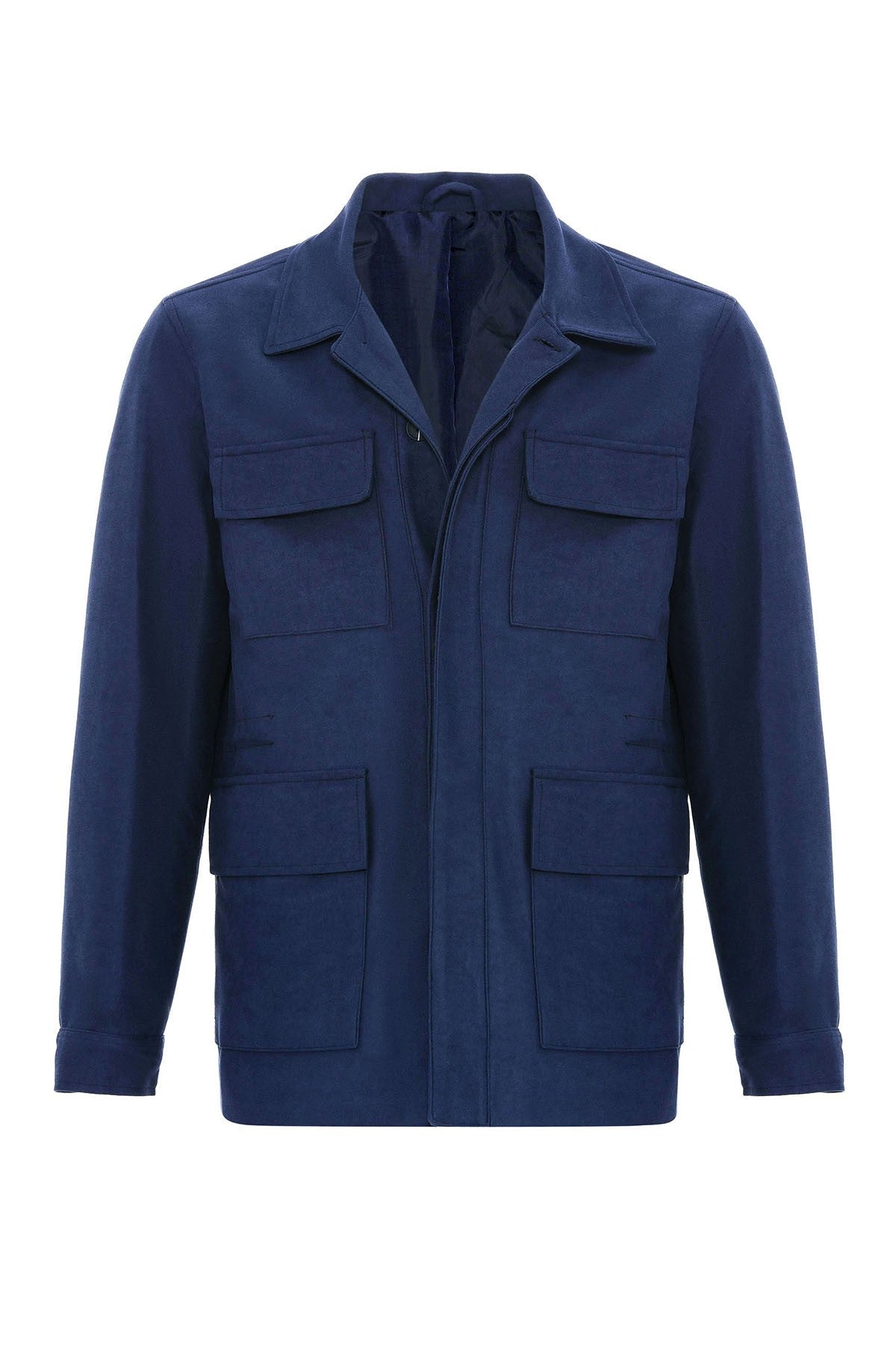 Antioch Men's Jacket with Hidden Button Details