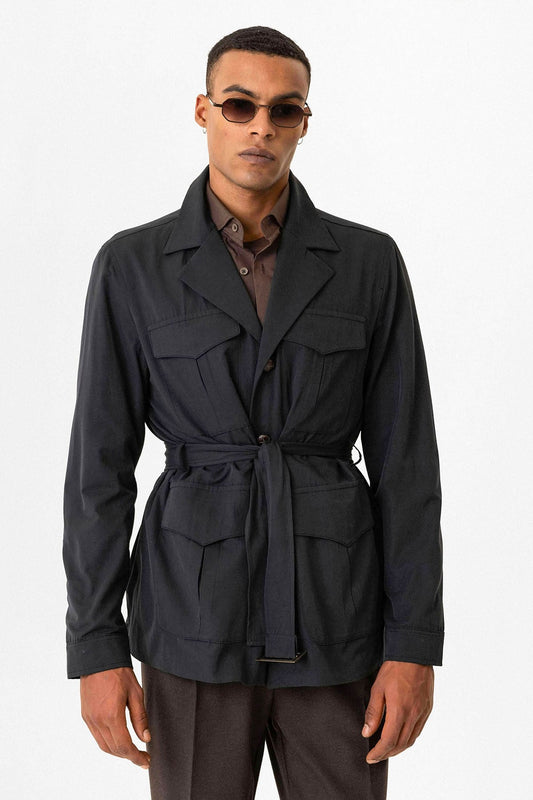Antioch Arched Collar Men's Safari Trench Coat