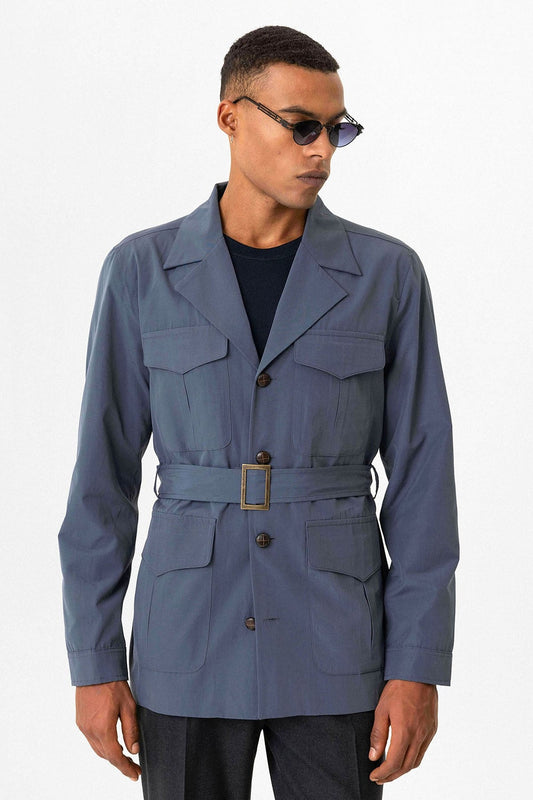 Antioch Arched Collar Men's Safari Trench Coat