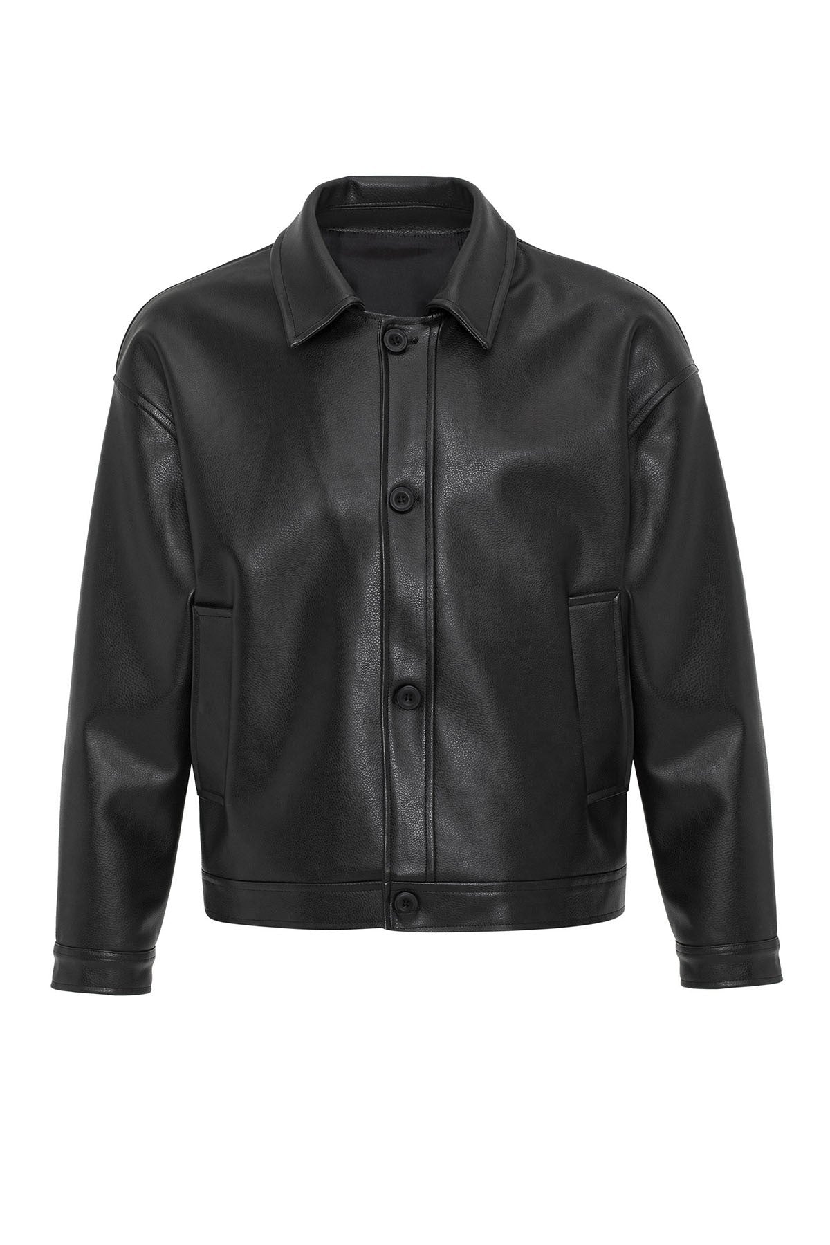 Antioch Oversized Faux Leather Men's Jacket