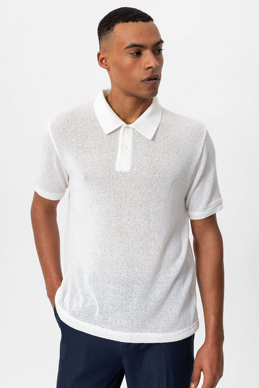 Antioch Polo-Neck Knit Men's T-Shirt