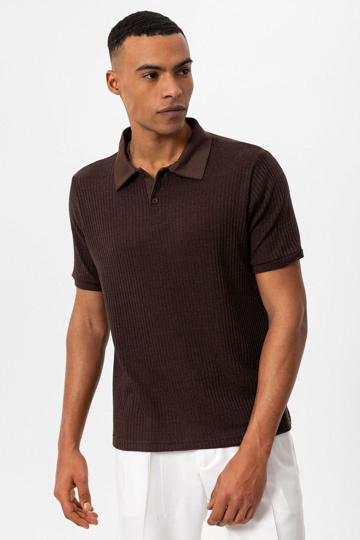 Antioch Slim-Fit Polo-Neck Men's T-Shirt