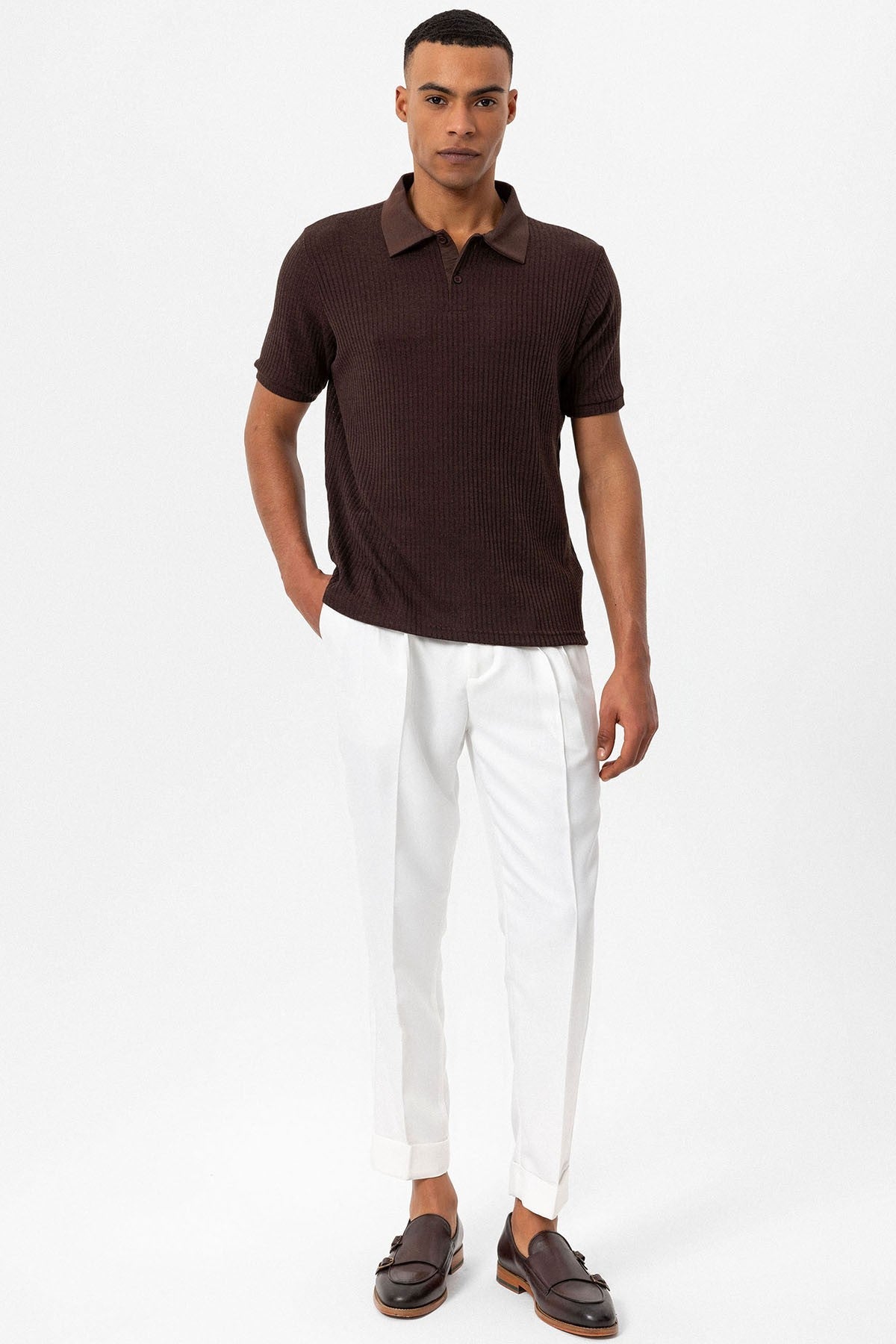 Antioch Slim-Fit Polo-Neck Men's T-Shirt