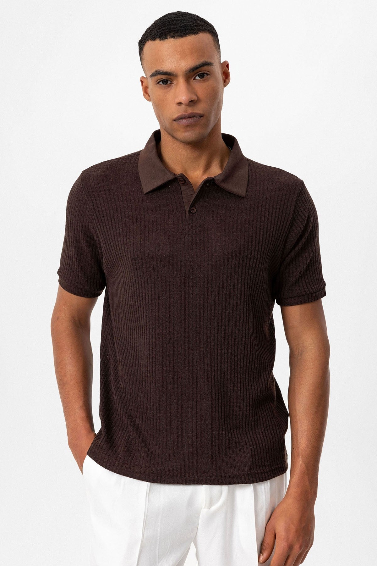 Antioch Slim-Fit Polo-Neck Men's T-Shirt