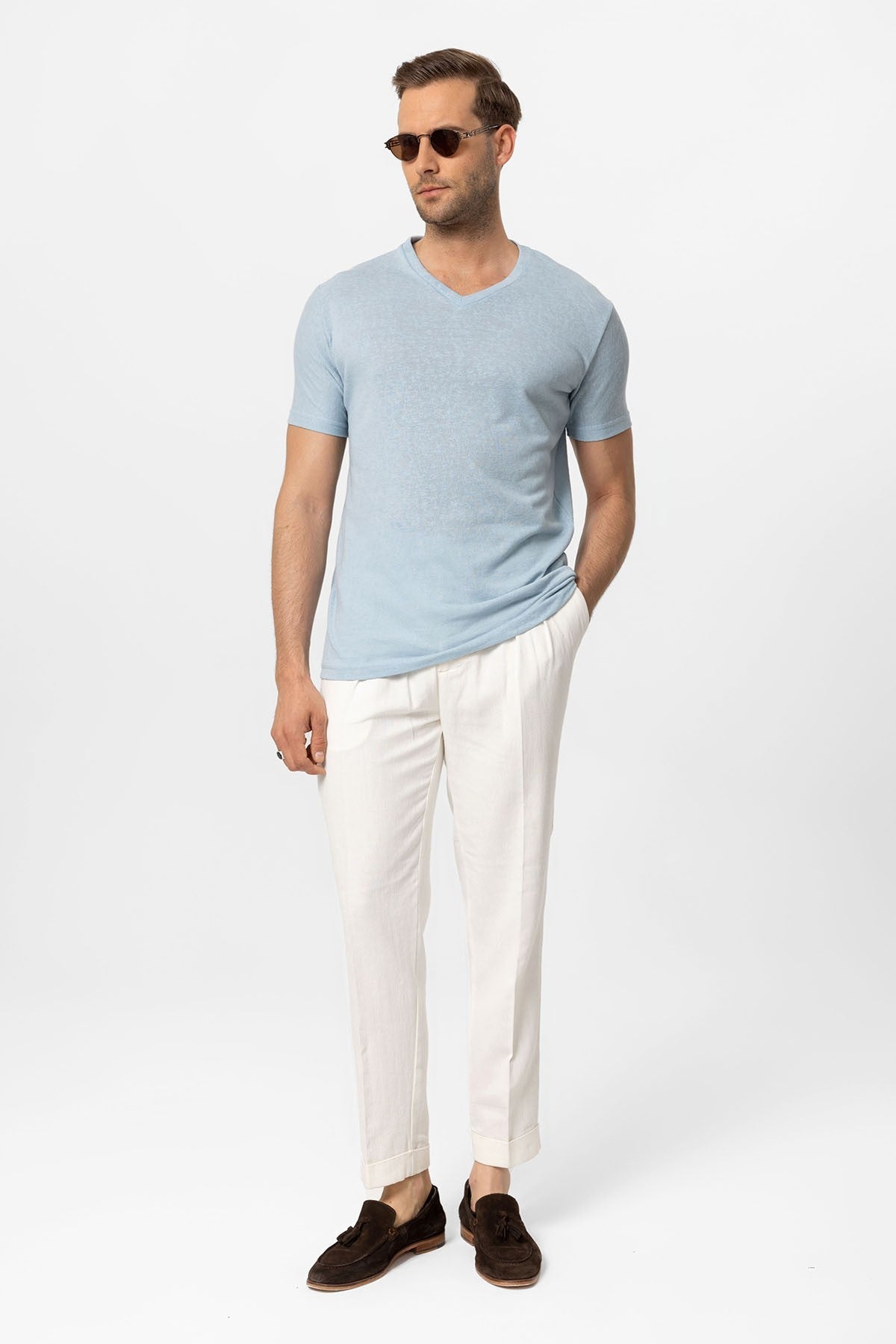 Antioch V-Neck Basic Men's T-Shirt