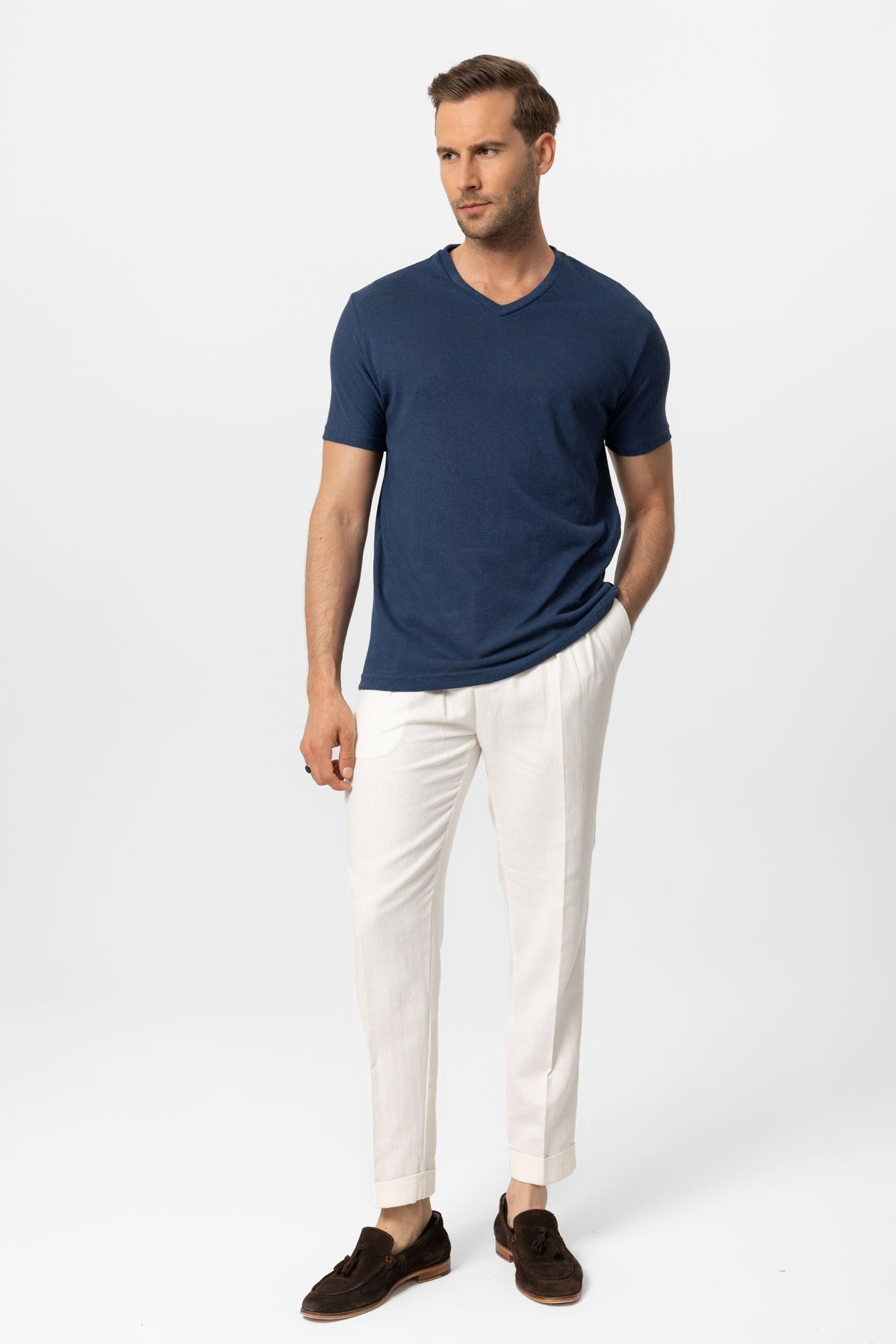 Antioch V-Neck Basic Men's T-Shirt