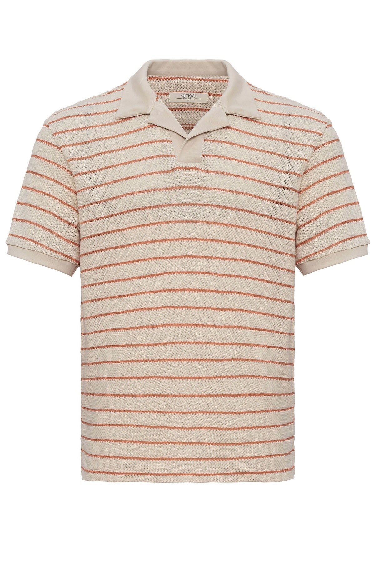 Antioch Apache Collar Striped Knit Men's T-Shirt