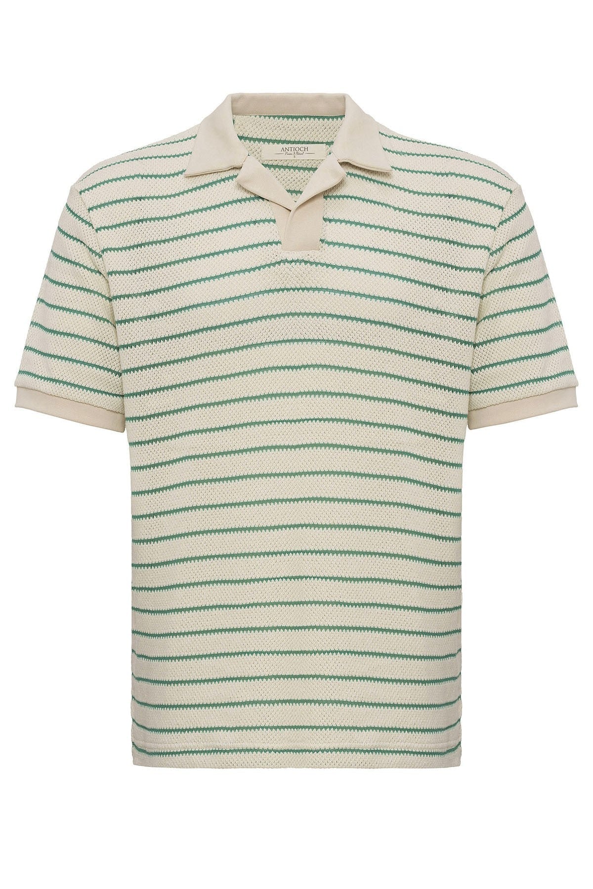 Antioch Apache Collar Striped Knit Men's T-Shirt