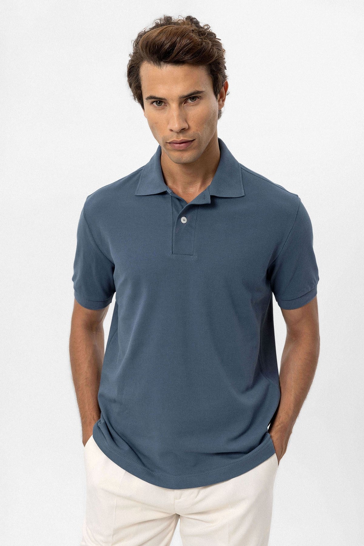 Antioch Polo-Neck Men's T-Shirt