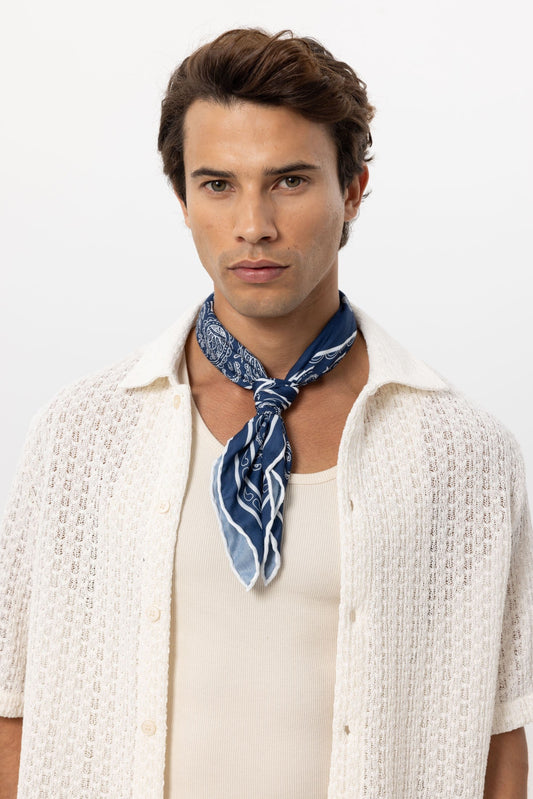 Antioch Corner Scarf with Ethnic Pattern