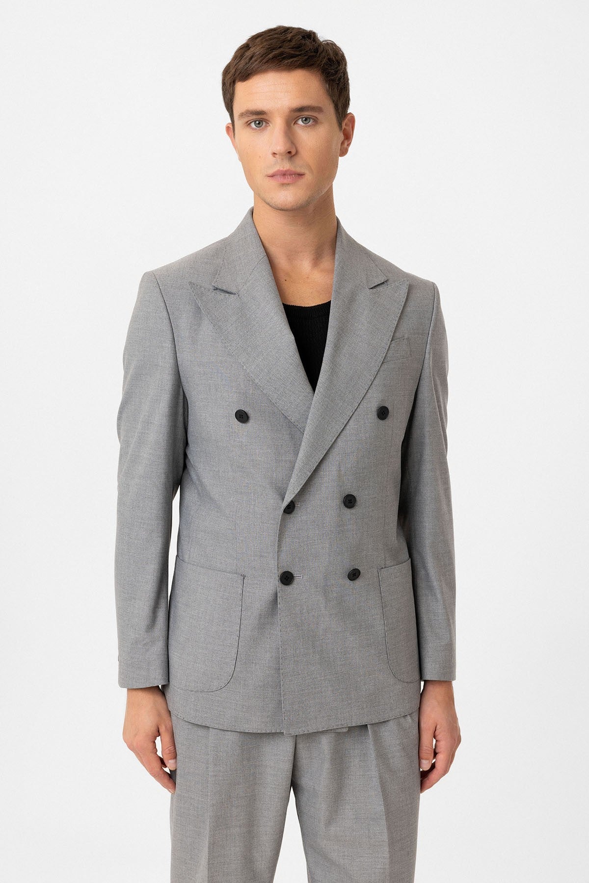 Antioch Double-Breasted Italian-Cut Men's Suit
