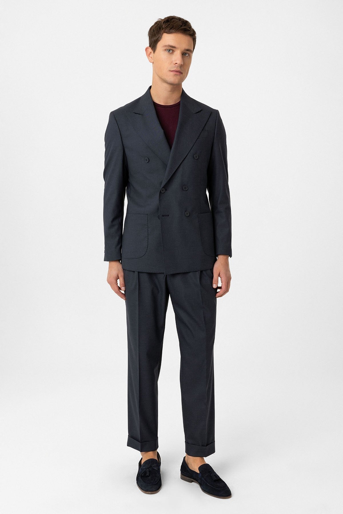 Antioch Double-Breasted Italian-Cut Men's Suit