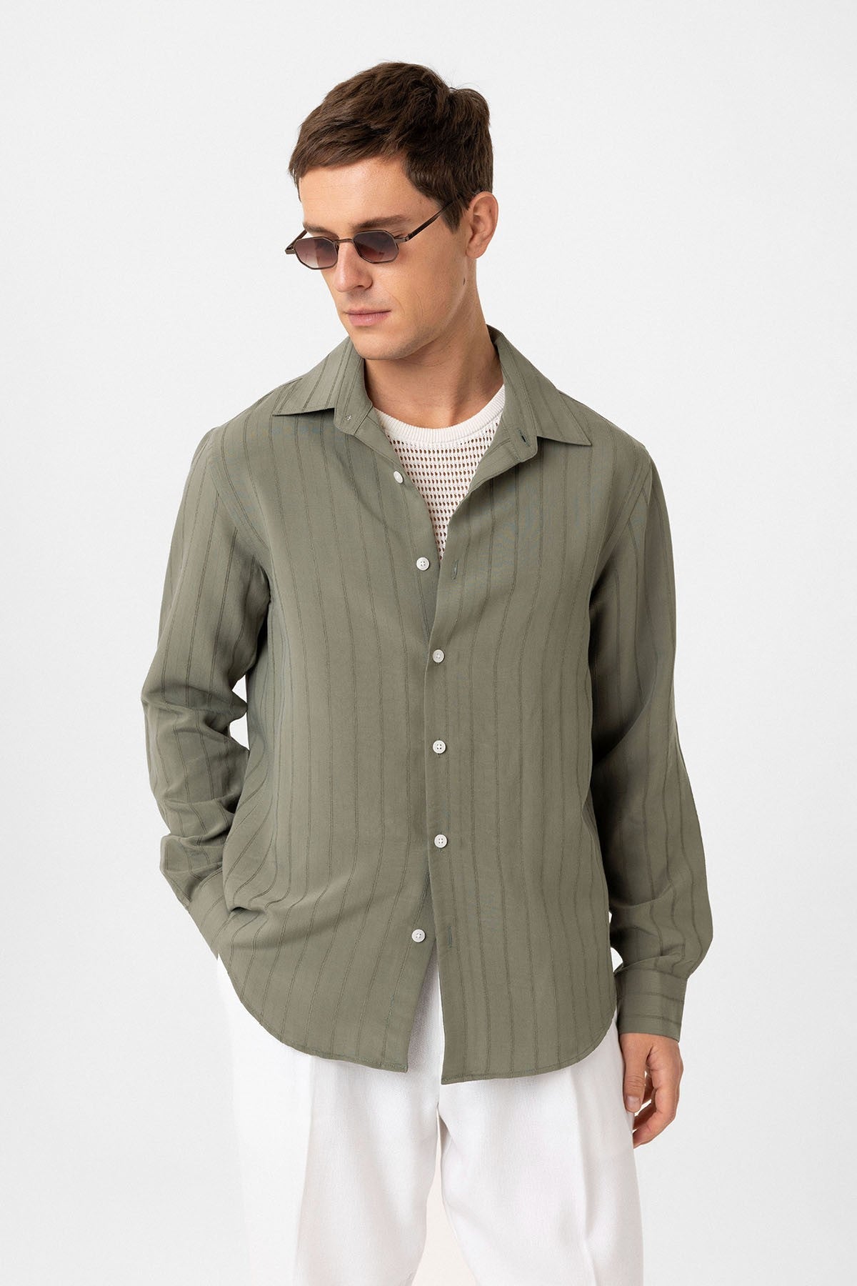 Antioch Relax Fit Striped Men's Shirt