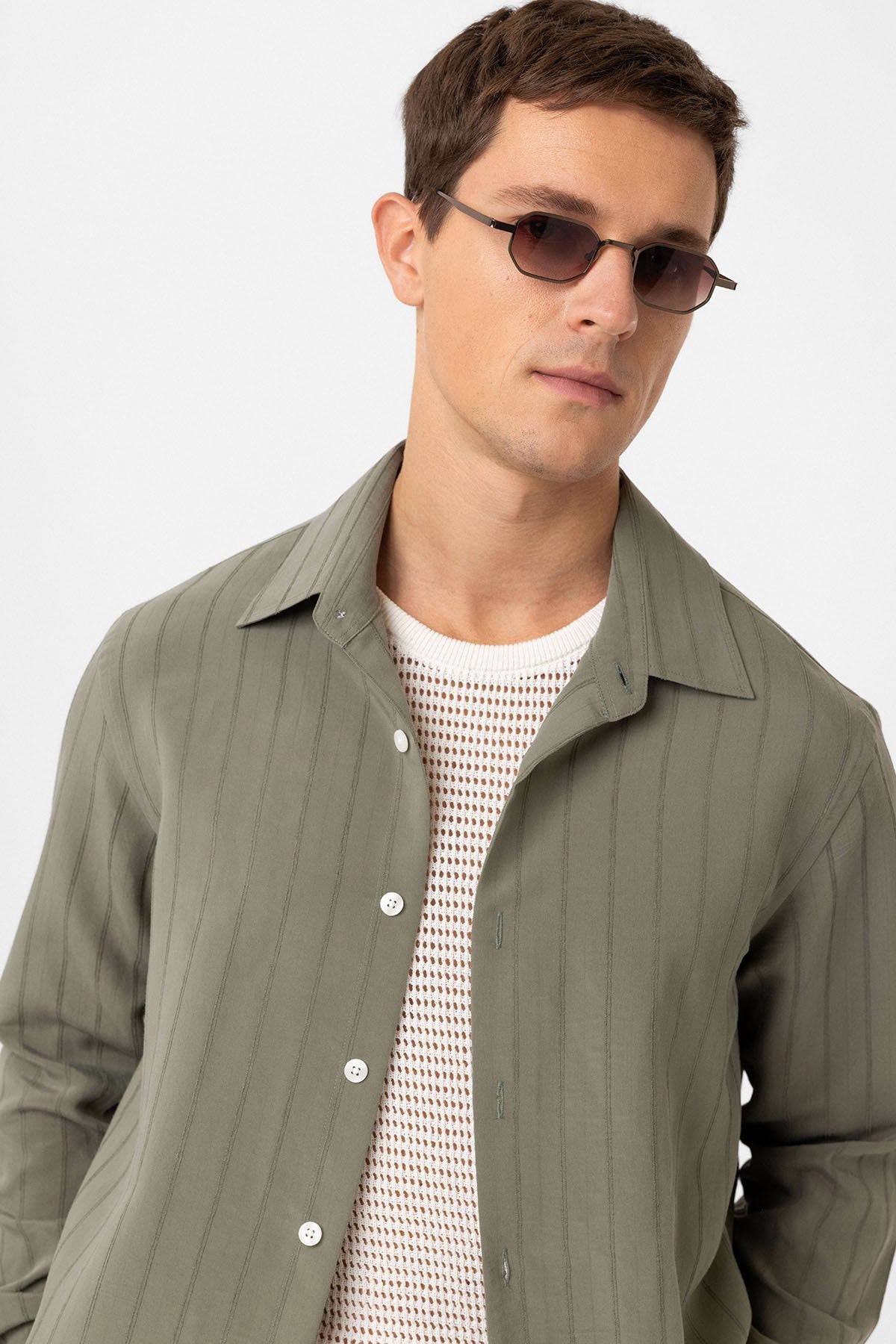 Antioch Relax Fit Striped Men's Shirt