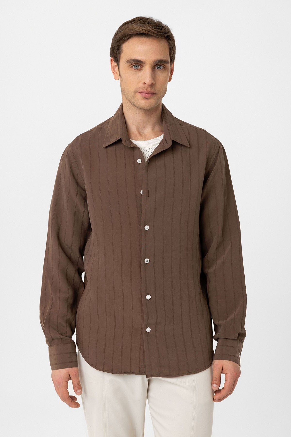Antioch Relax Fit Striped Men's Shirt
