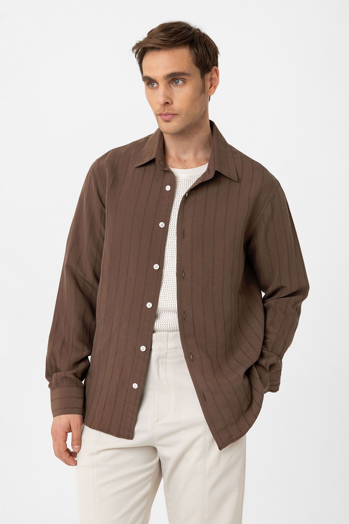 Antioch Relax Fit Striped Men's Shirt