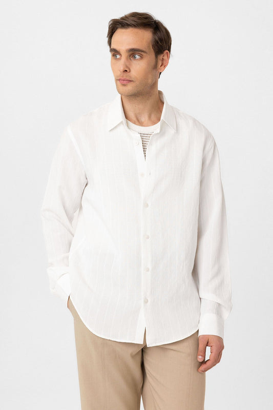 Relax Fit Striped Men's Shirt