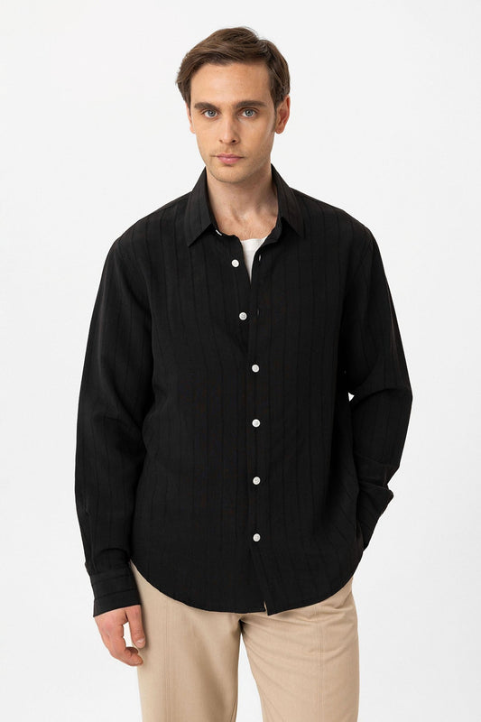 Relax Fit Striped Men's Shirt