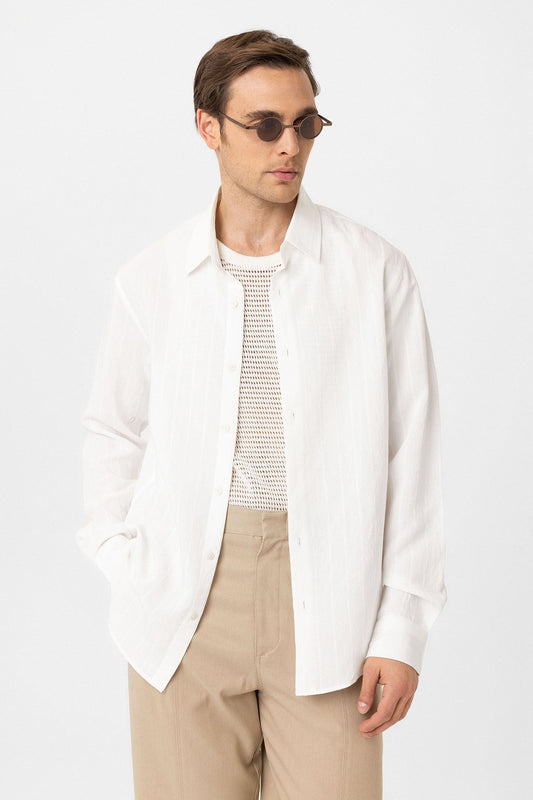 Relax Fit Striped Men's Shirt
