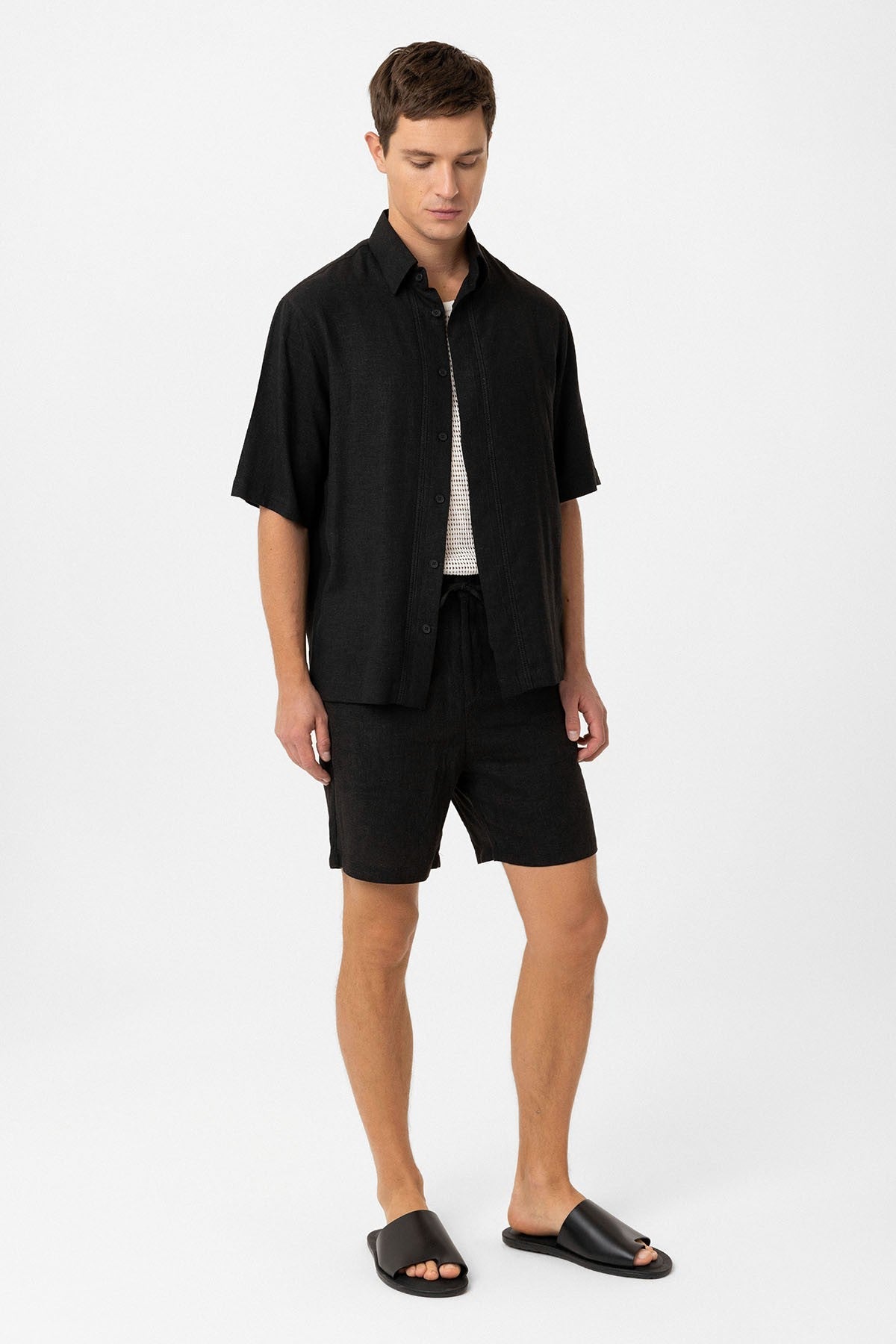 Antioch Linen-Blend Relaxed-Fit Men's Shirt