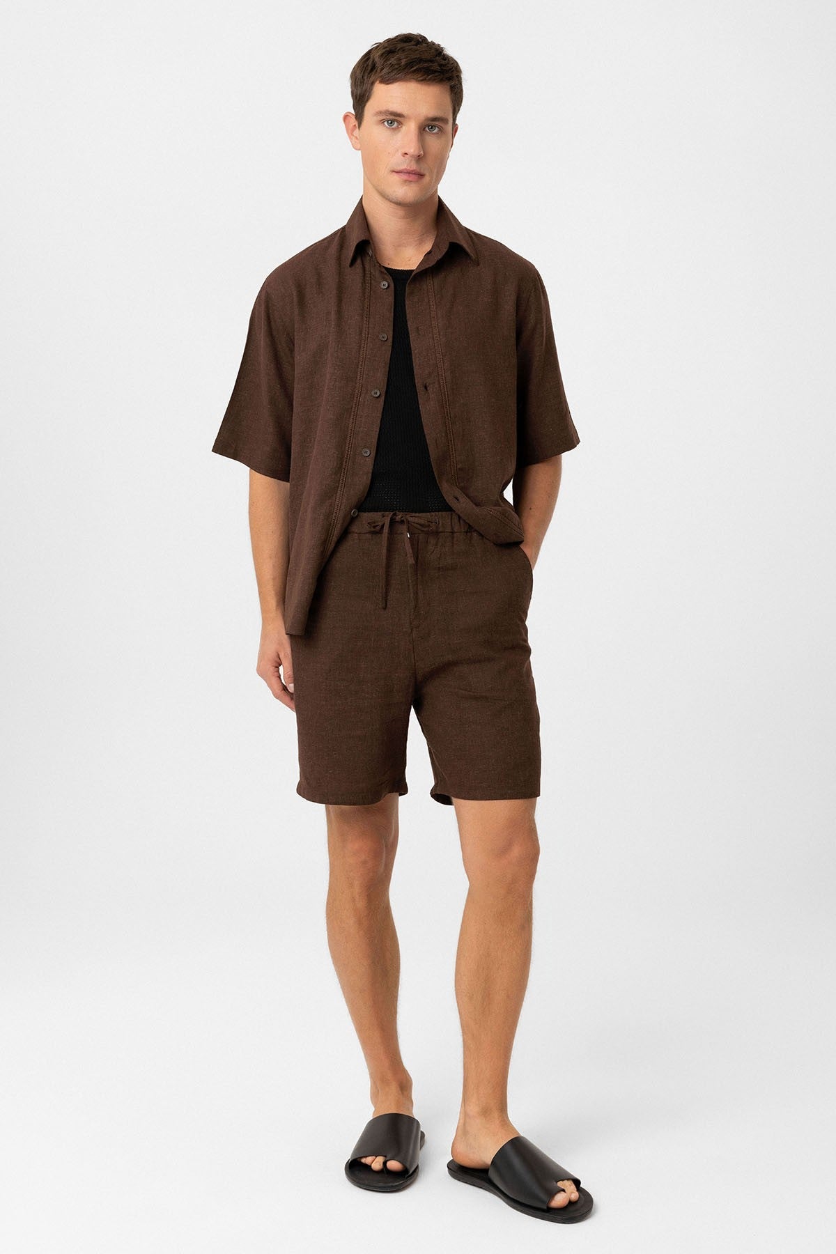 Antioch Linen-Blend Relaxed-Fit Men's Shirt