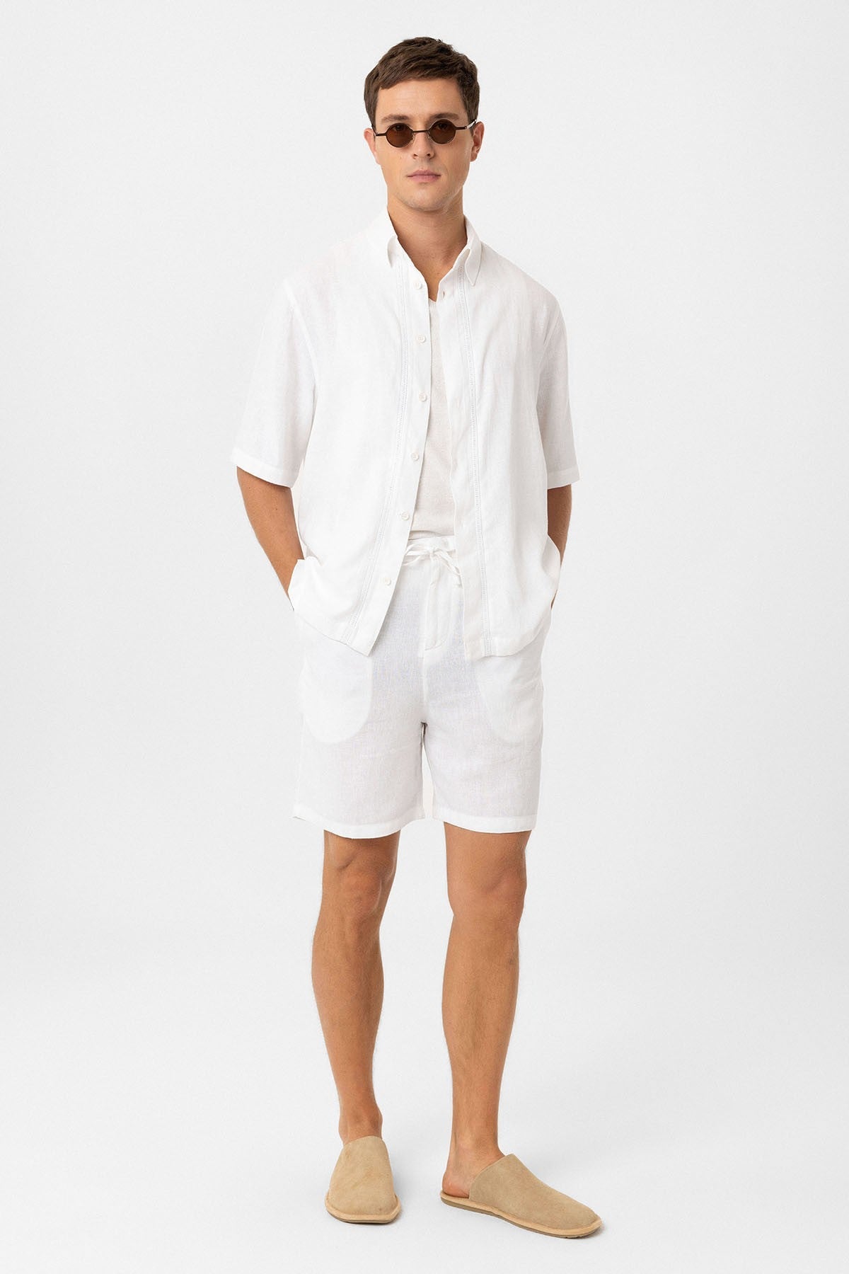 Antioch Linen-Blend Relaxed-Fit Men's Shirt