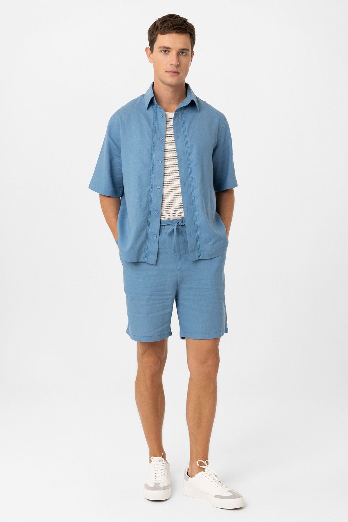 Antioch Linen-Blend Relaxed-Fit Men's Shirt