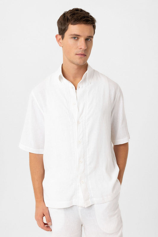 Antioch Linen-Blend Relaxed-Fit Men's Shirt