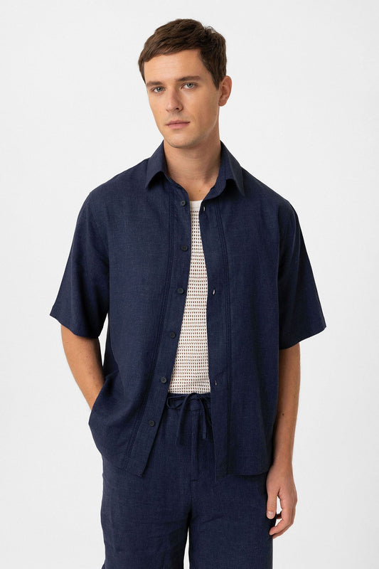 Antioch Linen-Blend Relaxed-Fit Men's Shirt