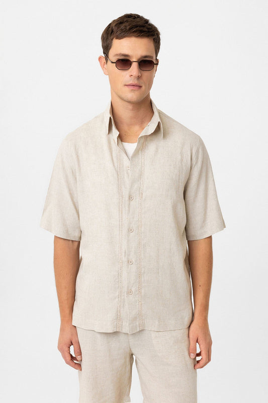 Antioch Linen-Blend Relaxed-Fit Men's Shirt