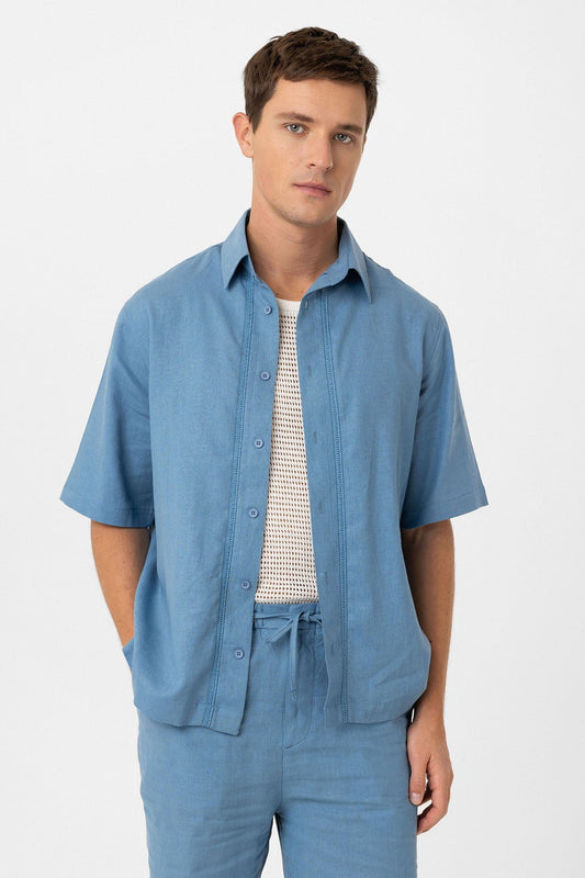 Antioch Linen-Blend Relaxed-Fit Men's Shirt