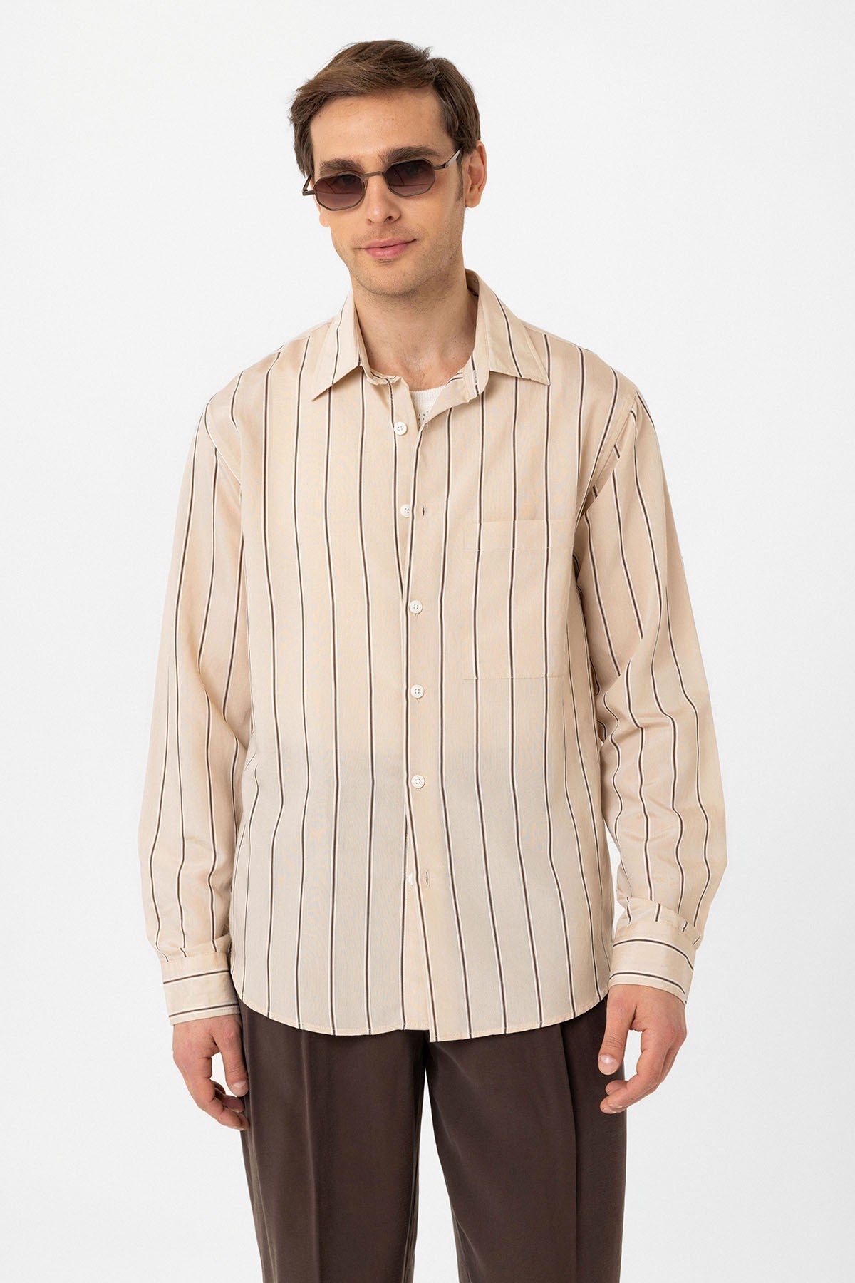 Antioch Contrast-Striped Men's Shirt